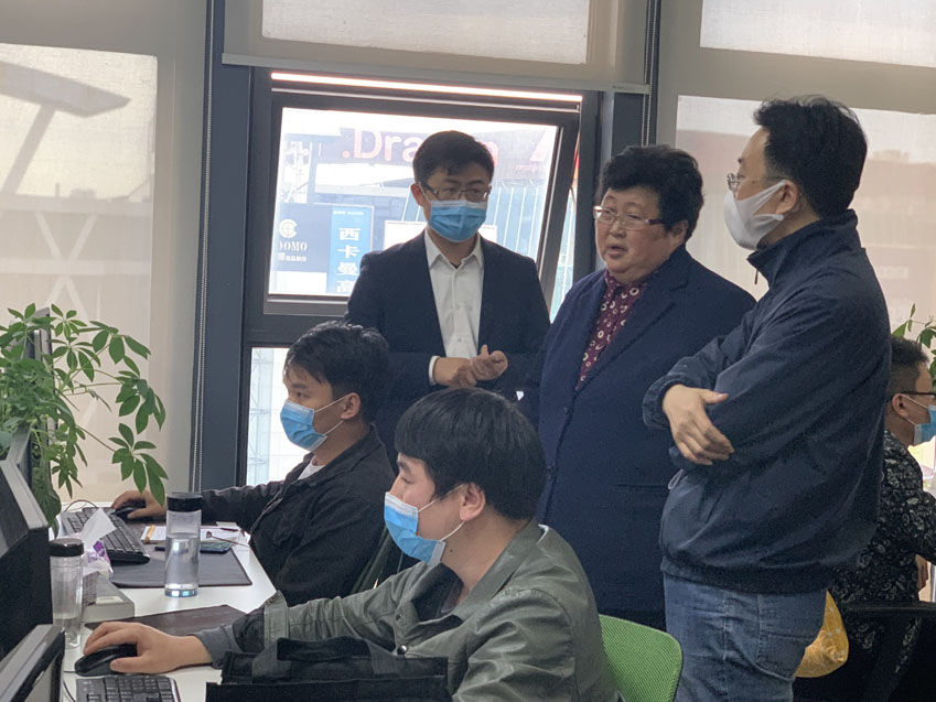 寶山區區領(lǐng)導一行蒞臨邁維動(dòng)漫調研企業(yè)復工復產(chǎn)情況(圖6)
