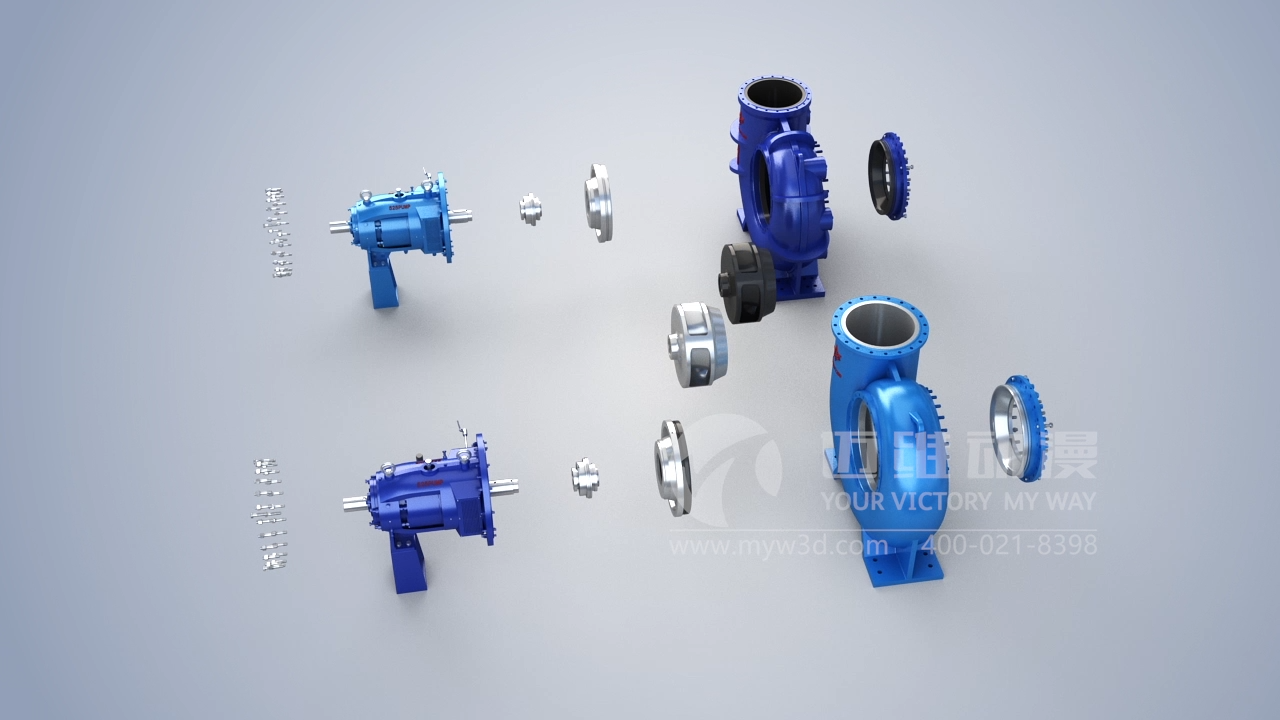 三維動(dòng)畫(huà)制作大元泵業(yè)御龍高速轉井泵(圖2) 三維動(dòng)畫(huà)制作大元泵業(yè)御龍高速轉井泵(圖2)