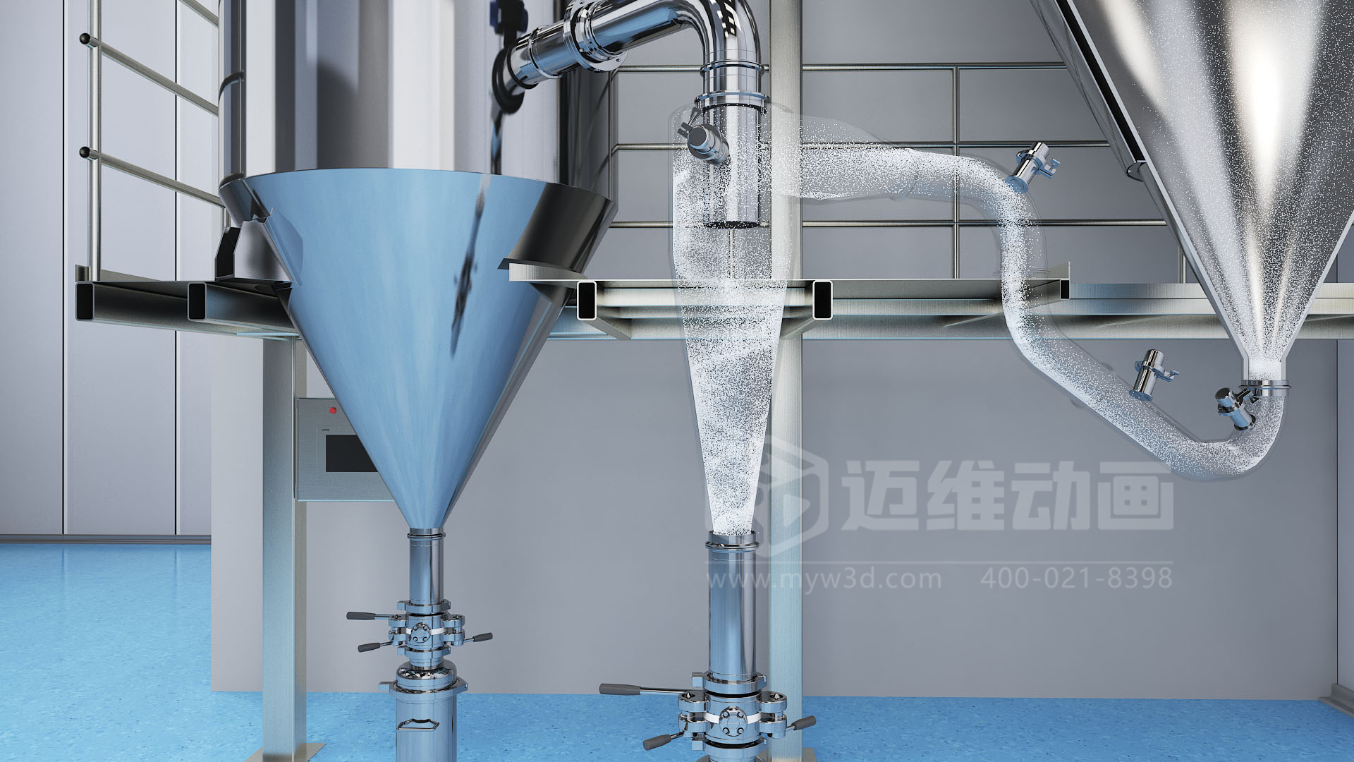 氮氣密閉循環(huán)型噴霧干燥機三維動(dòng)畫(huà)(圖1)