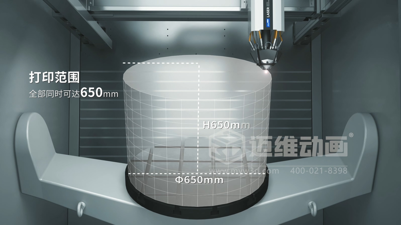 想讓客戶(hù)秒懂你的 3D 打印機？用三維動(dòng)畫(huà)展示激光送絲設備生產(chǎn)工藝，接單更輕松(圖1)