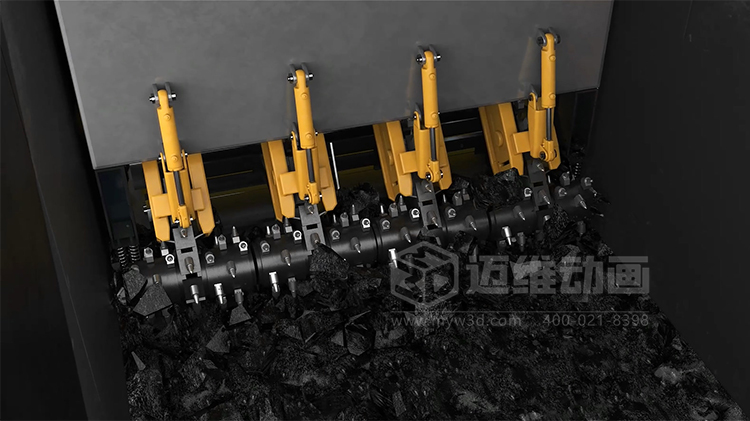 工業(yè)三維動(dòng)畫(huà)賦能：火車(chē)箱粘凍煤清車(chē)機器人自動(dòng)化清掃工藝可視化方案(圖2)