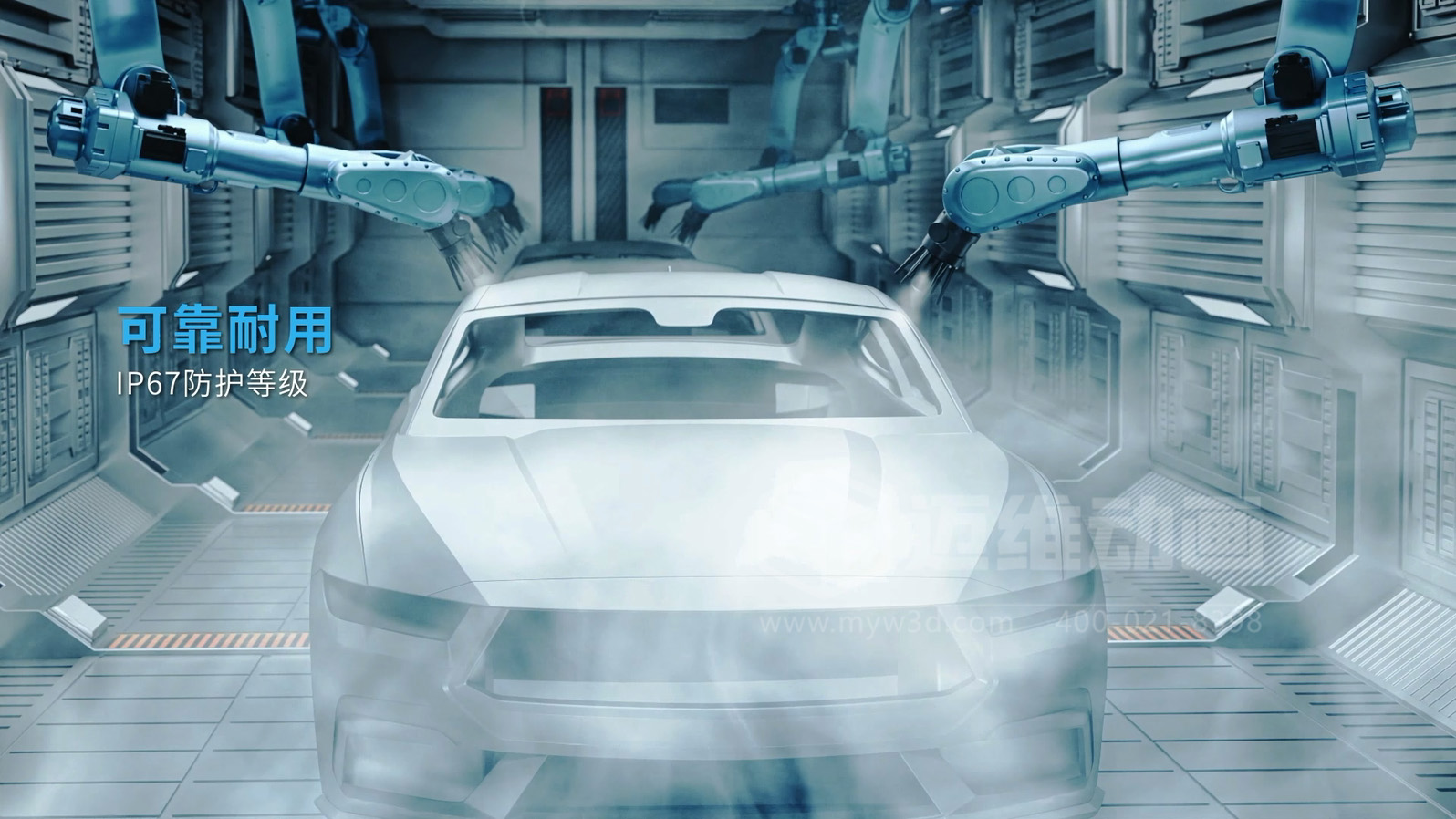 3D 動(dòng)畫(huà)透視新能源汽車(chē)自動(dòng)化產(chǎn)線(xiàn)！零部件流轉、精準裝配全程可視化，一眼看懂硬核智造(圖6)