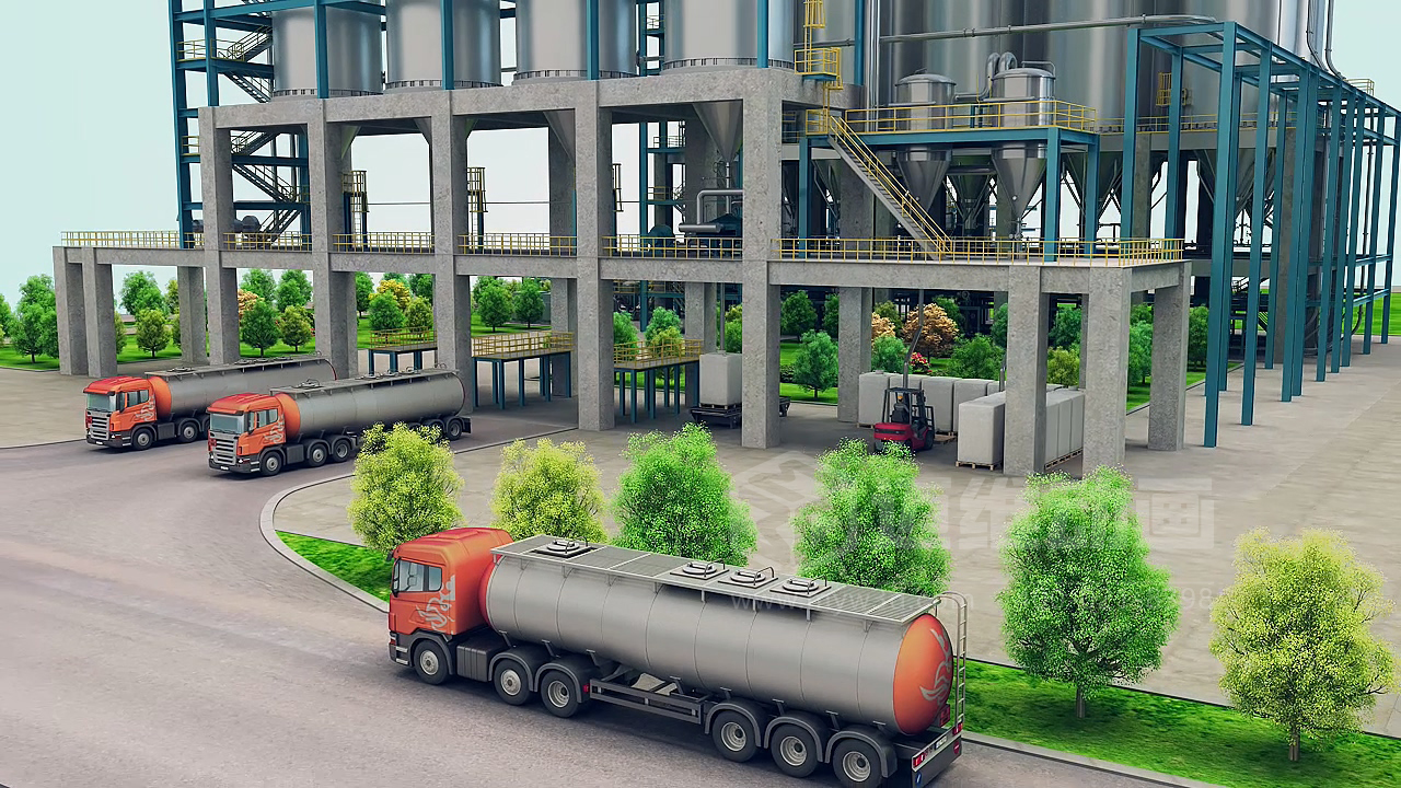 粉粒體物料處理系統三維動(dòng)畫(huà)(圖12)